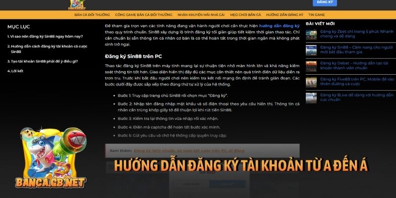 Tí nữa thì làm gà cho nhà cái vặt lông vì tội đăng ký ẩu 3 Hướng dẫn đăng ký tài khoản từ A đến Á